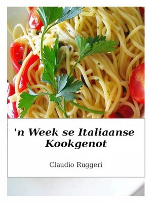 cover image of 'n Week se Italiaanse kookgenot